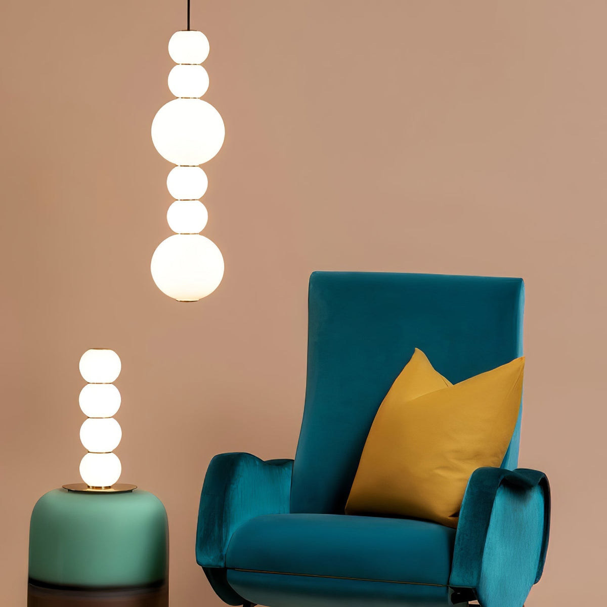 Frankie lámpara colgante minimalista de vidrio