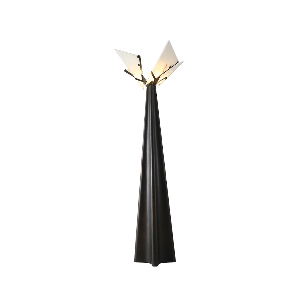 Spire alabastro lámpara de pie