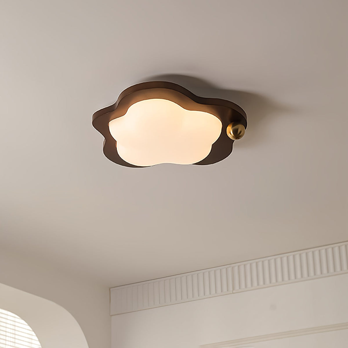 Ivaren lámpara de techo Premium nórdica de arte en madera
