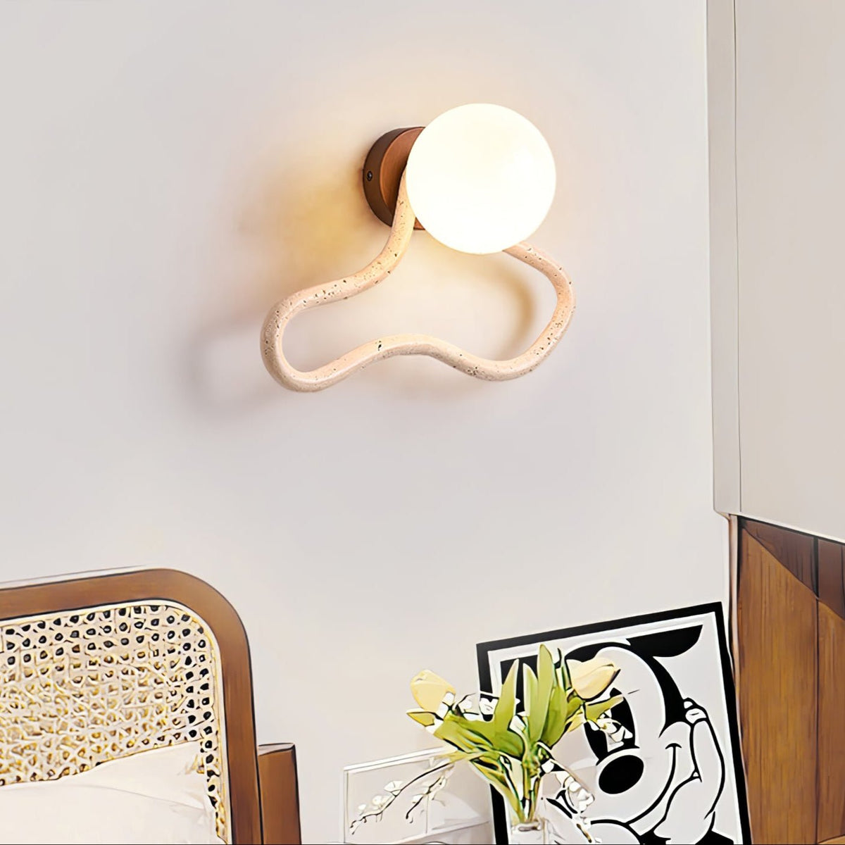 Meldox aplique de pared travertino