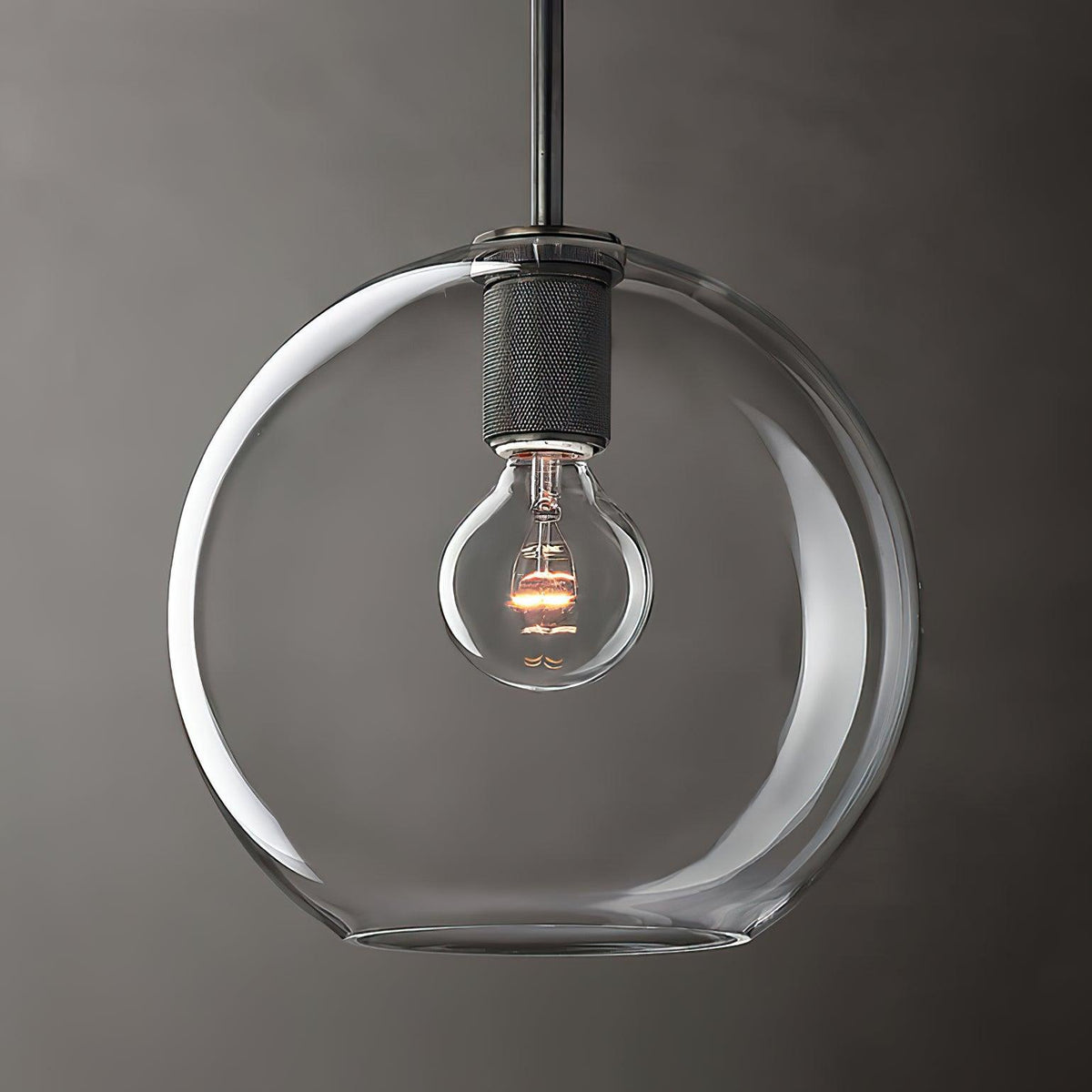 Lámpara colgante minimalista de metal en latón para comedor o cocina