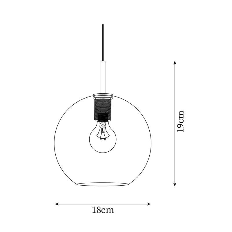 Lámpara colgante minimalista de metal en latón para comedor o cocina