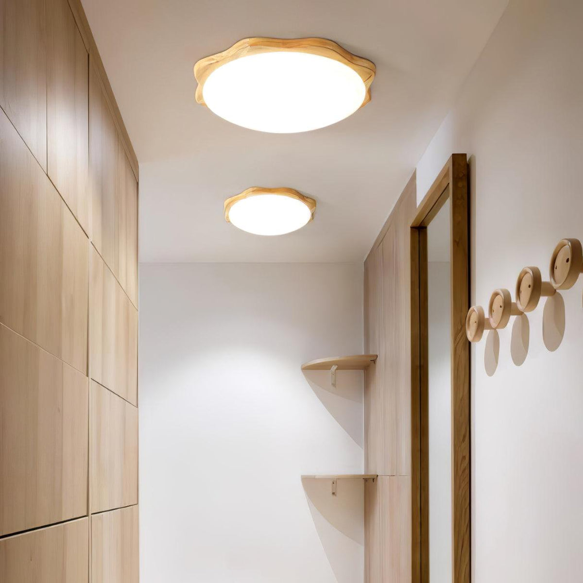 Myshae lámpara de techo moderna minimalista en madera