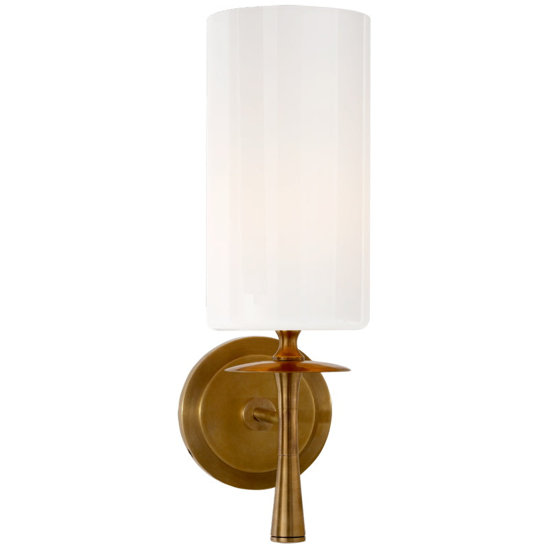 Knight aplique de pared con tejido y vidrio