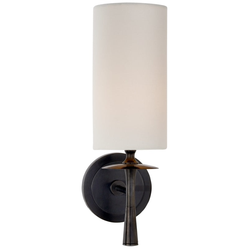 Knight aplique de pared con tejido y vidrio