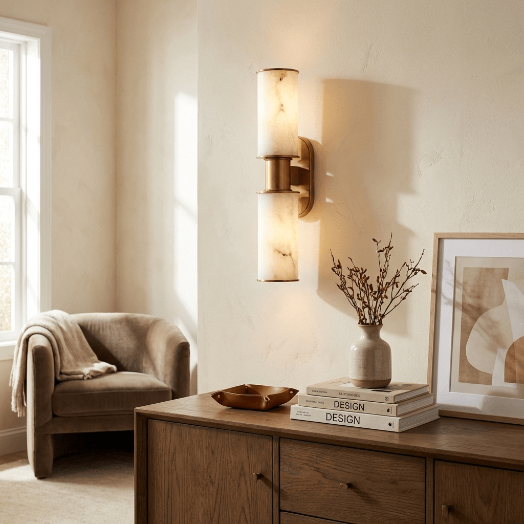 Velmora aplique de pared alabastro
