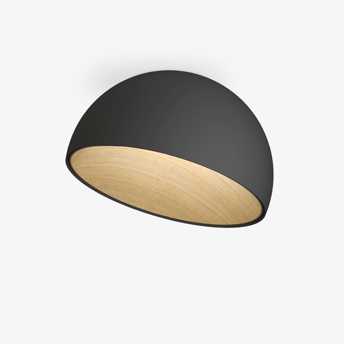 Coda lámpara de techo cúpula de madera minimalista
