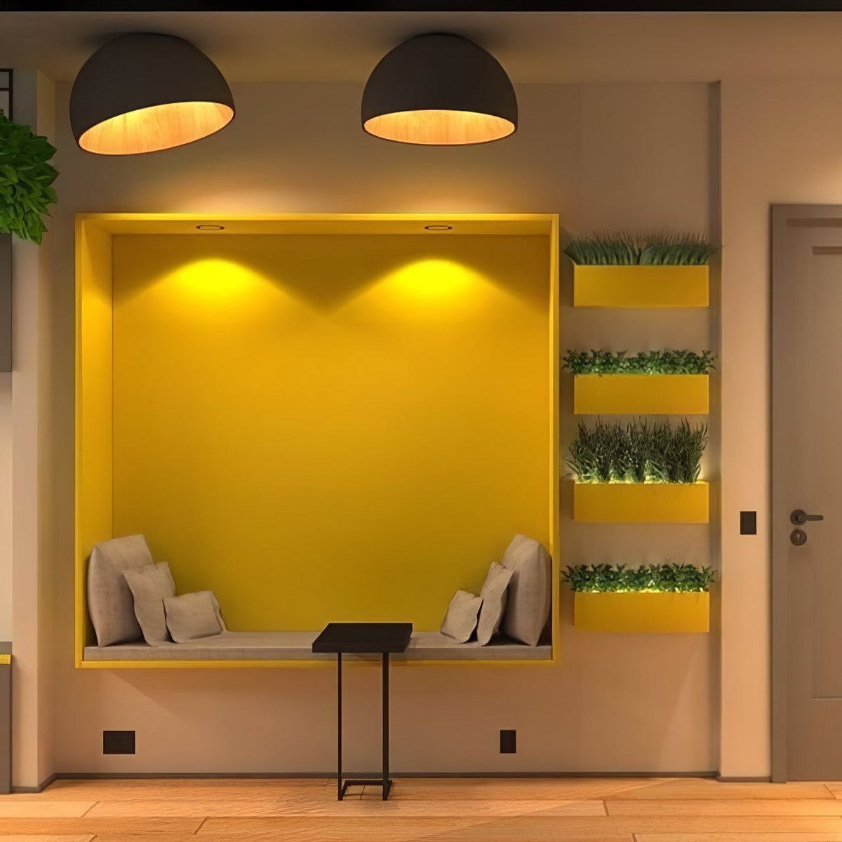 Coda lámpara de techo cúpula de madera minimalista