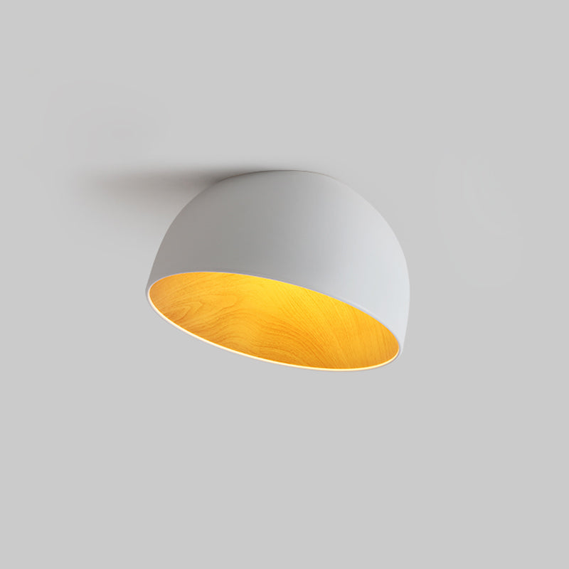 Coda lámpara de techo cúpula de madera minimalista
