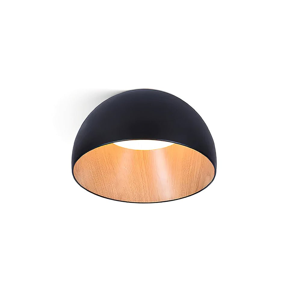 Coda lámpara de techo cúpula de madera minimalista