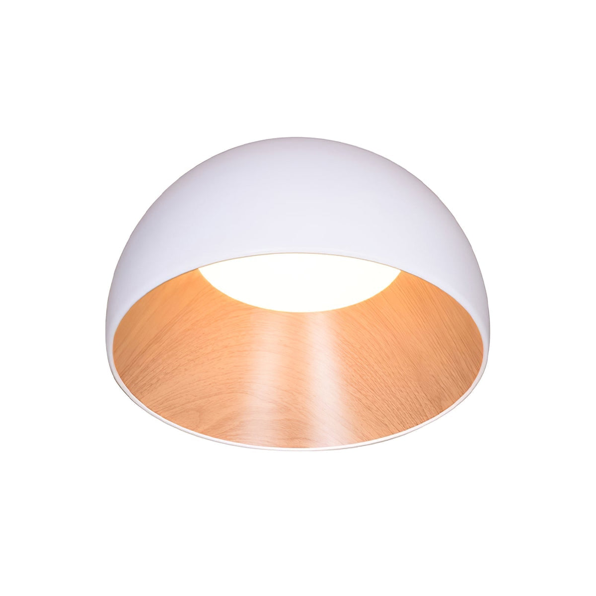 Coda lámpara de techo cúpula de madera minimalista
