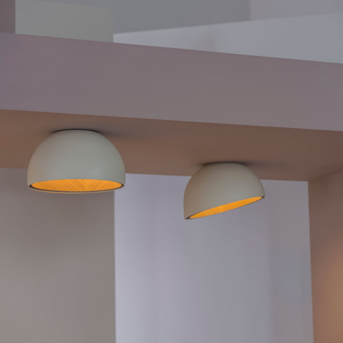 Coda lámpara de techo cúpula de madera minimalista