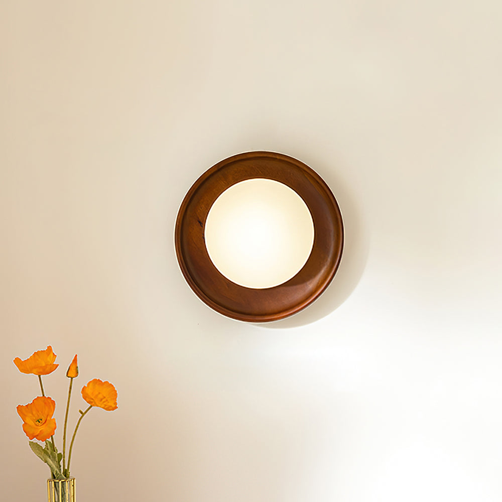 Runa aplique de pared de madera