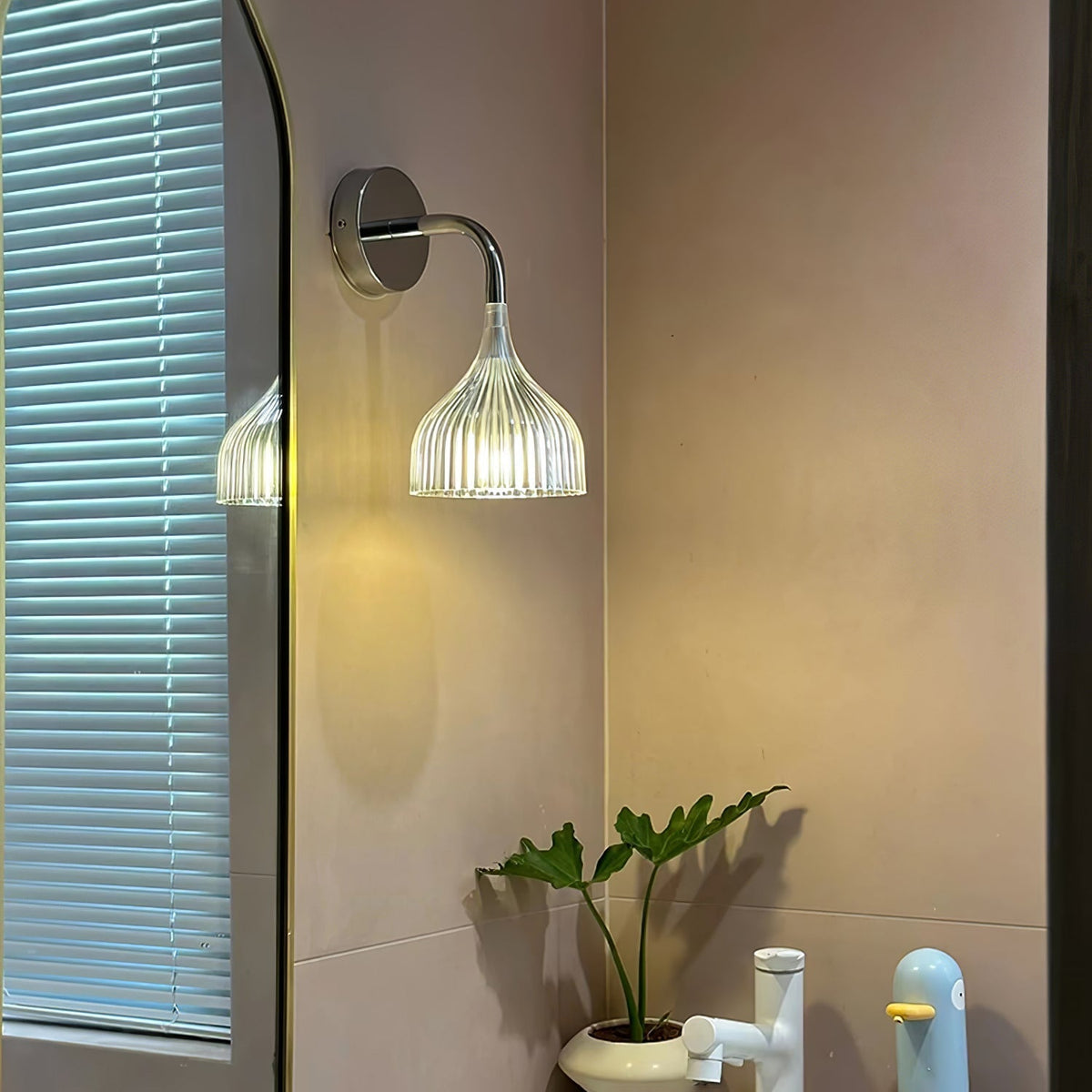 Aurzorus aplique de pared moderno minimalista de plástico