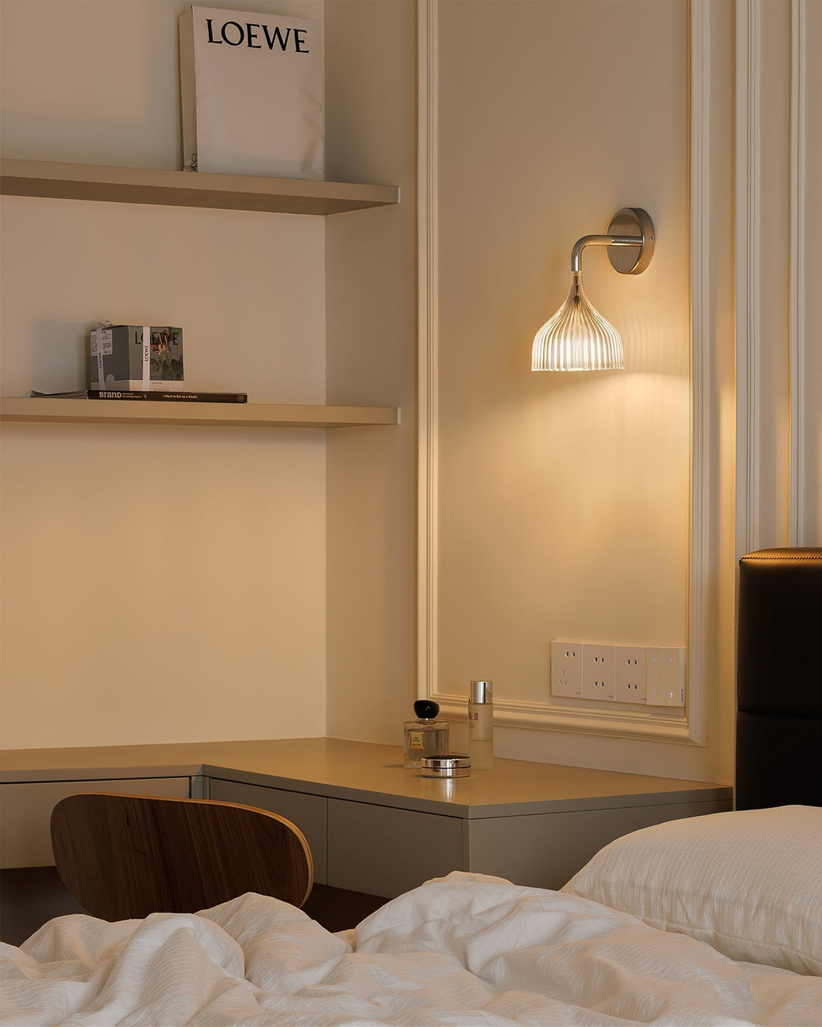Aurzorus aplique de pared moderno minimalista de plástico
