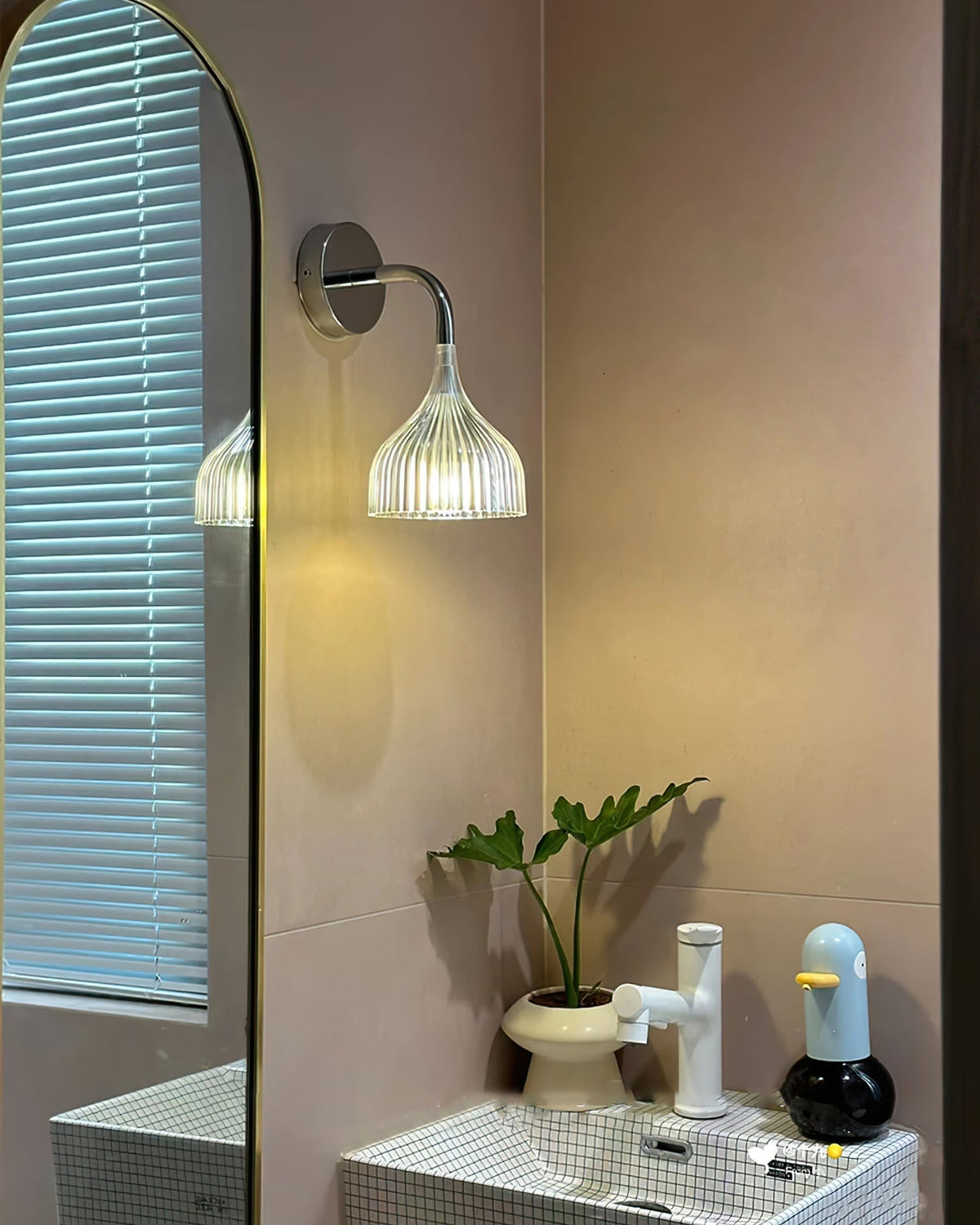 Aurzorus aplique de pared moderno minimalista de plástico