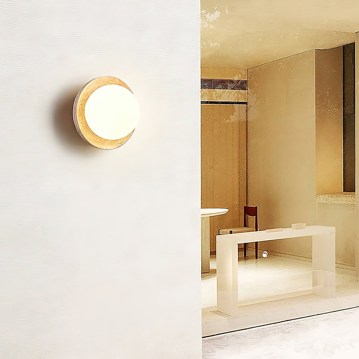 Velenenne aplique de pared con vidrio
