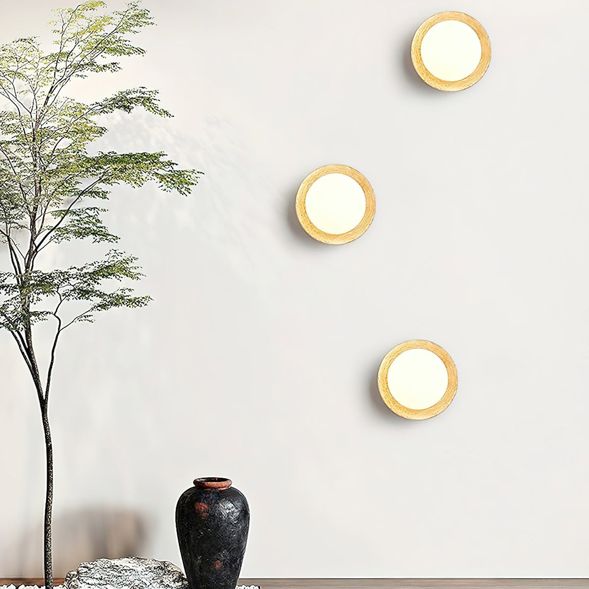 Velenenne aplique de pared con vidrio
