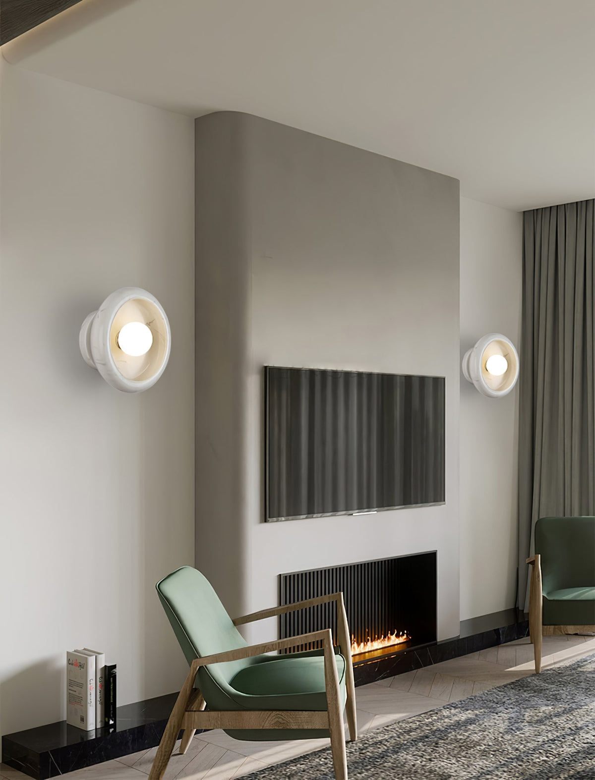 Molt aplique de pared de jade natural en mármol estilo nórdico