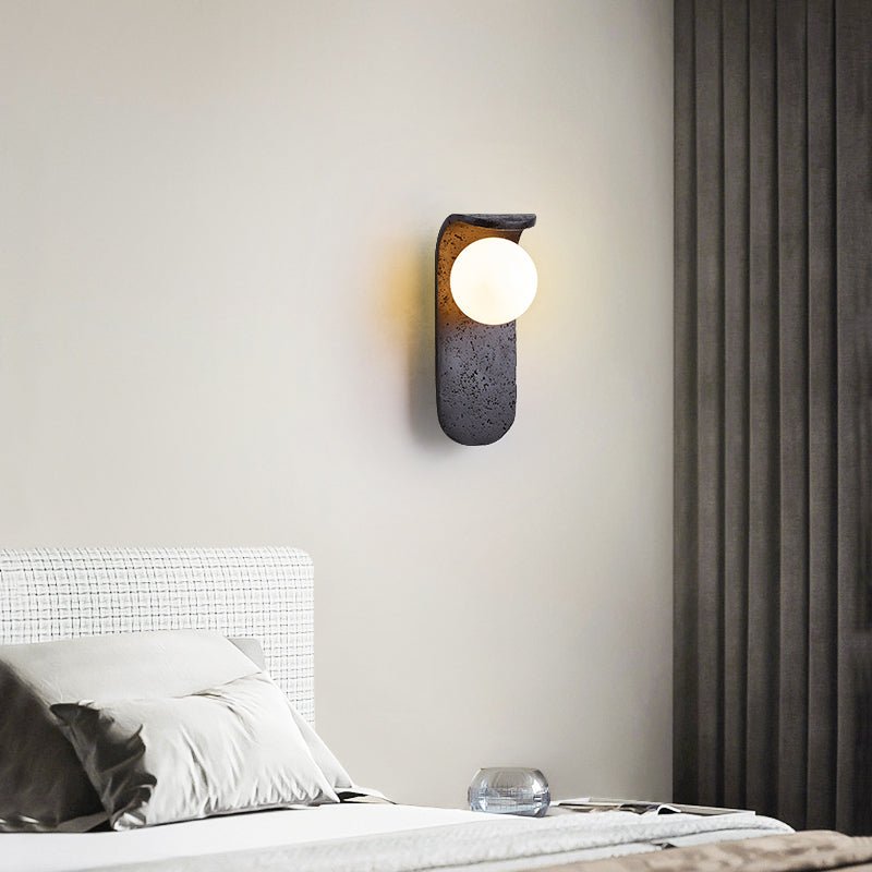 Serelora aplique de pared negro travertino