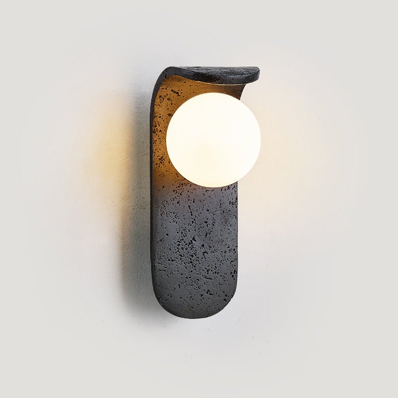 Serelora aplique de pared negro travertino