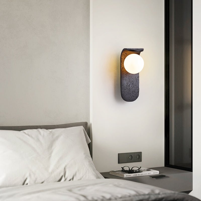 Serelora aplique de pared negro travertino