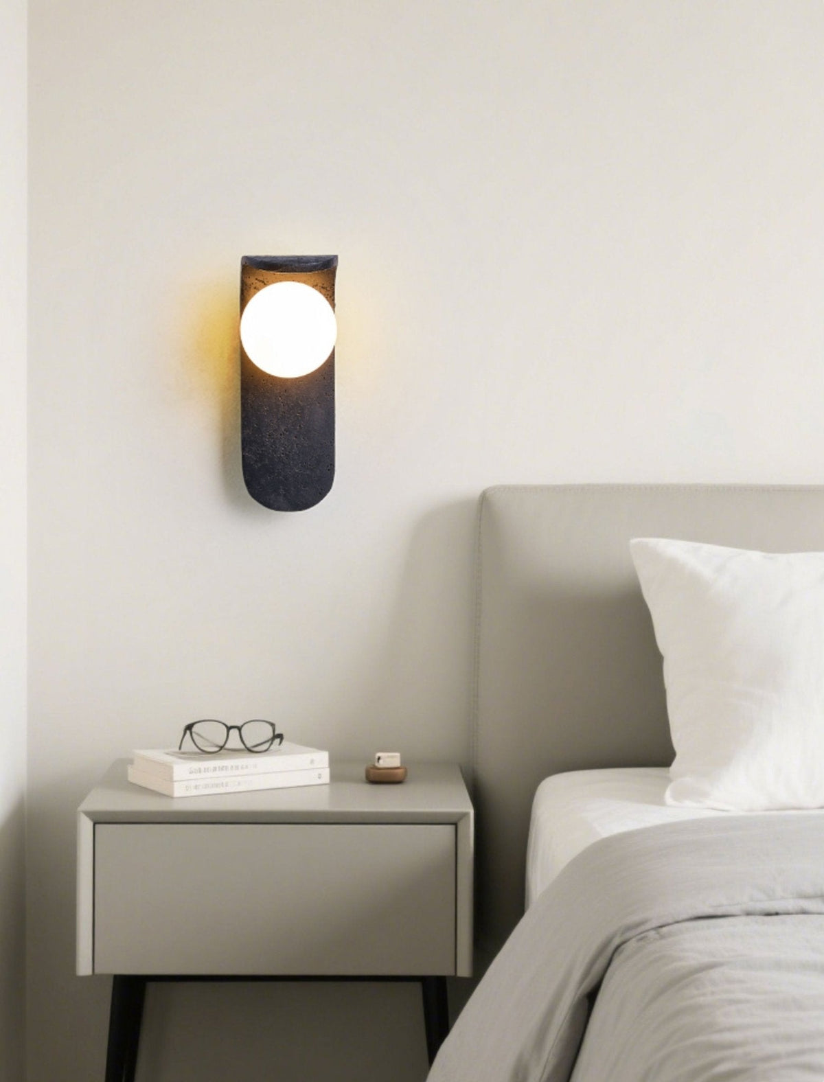 Serelora aplique de pared negro travertino