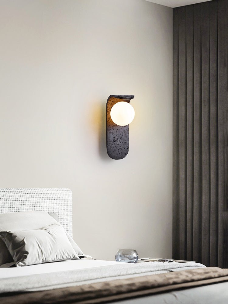Serelora aplique de pared negro travertino