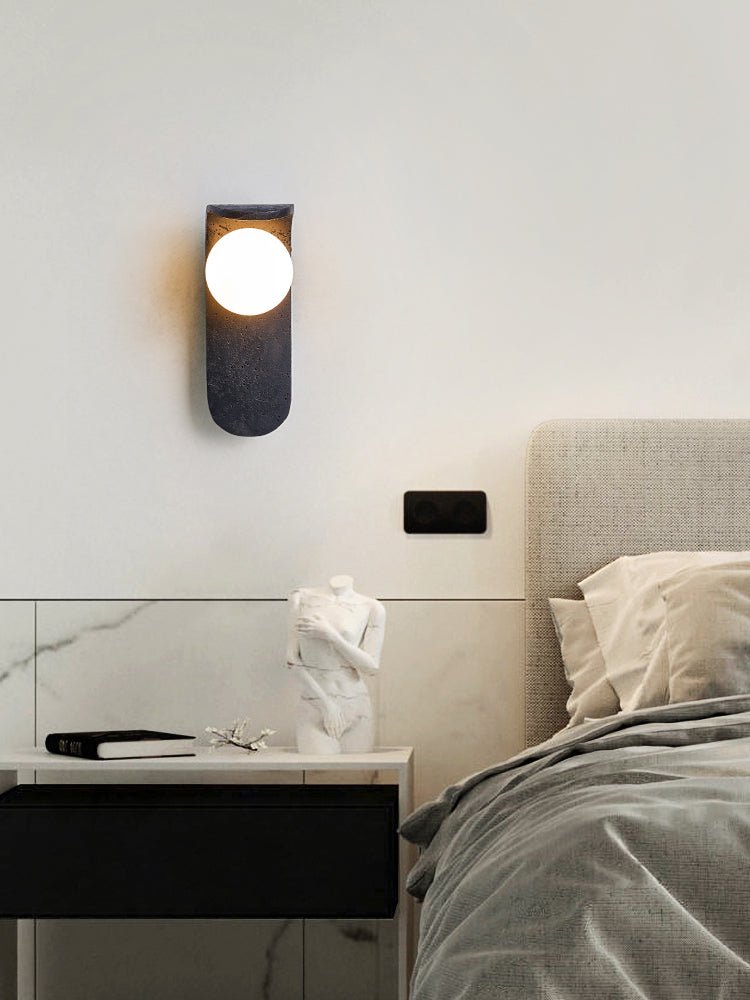 Serelora aplique de pared negro travertino