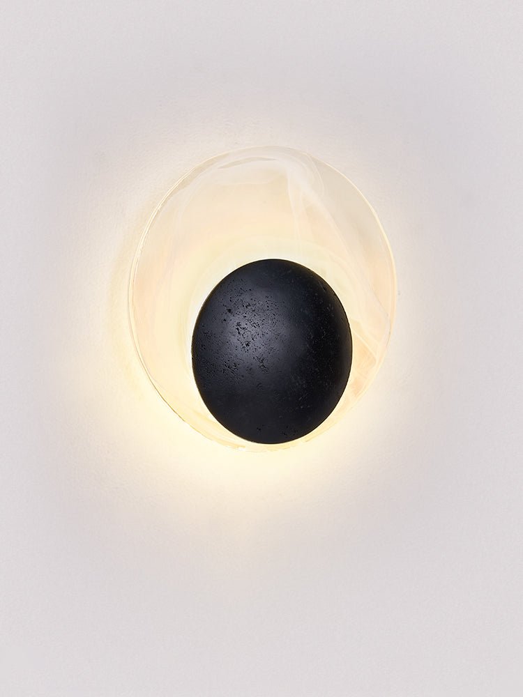 Orla Cosmica Eclipse negra travertino aplique de pared