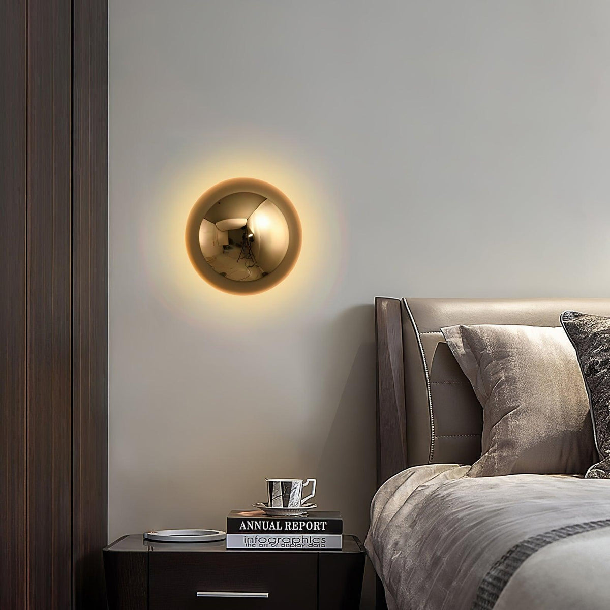 Virixy aplique de pared moderno minimalista esfera