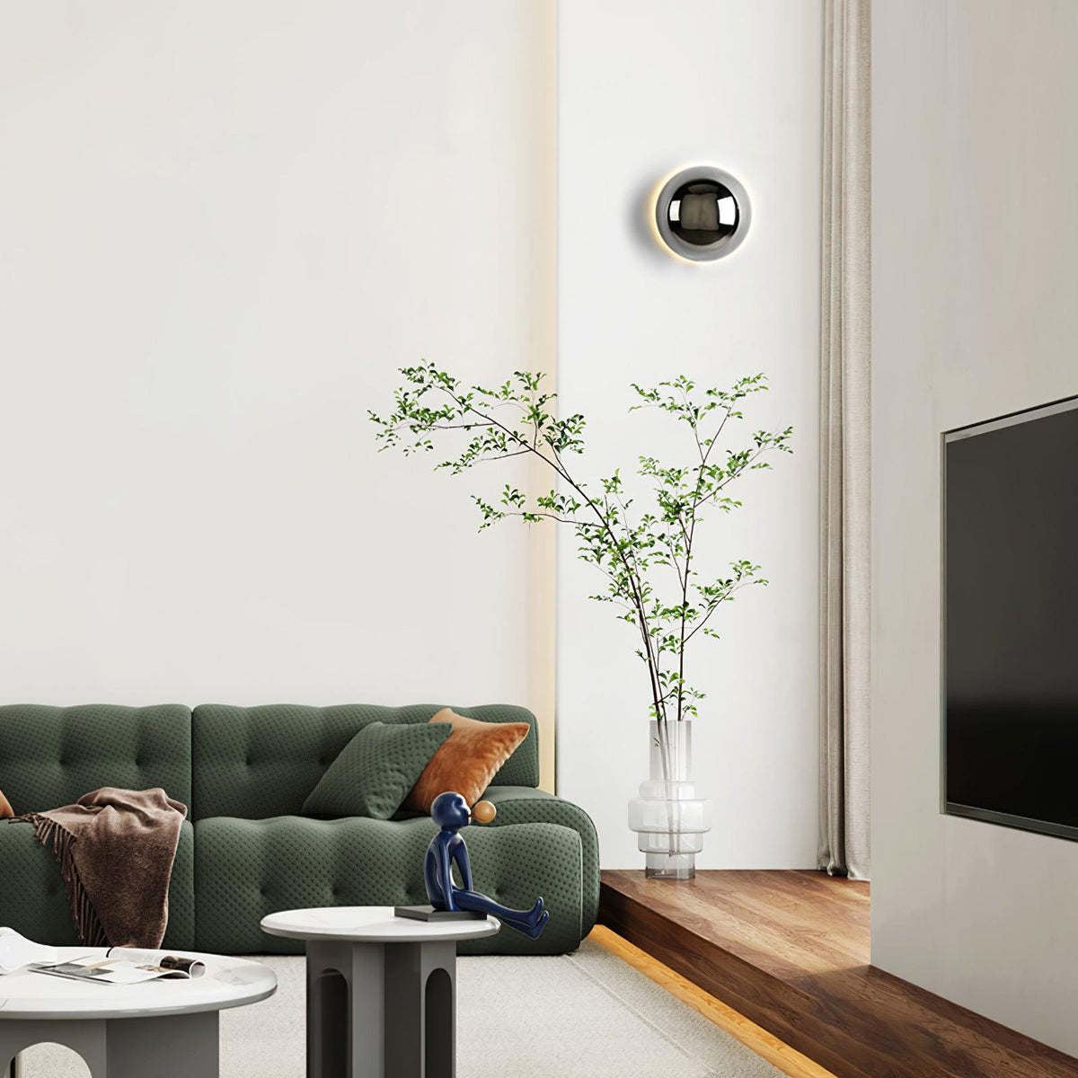 Virixy aplique de pared moderno minimalista esfera
