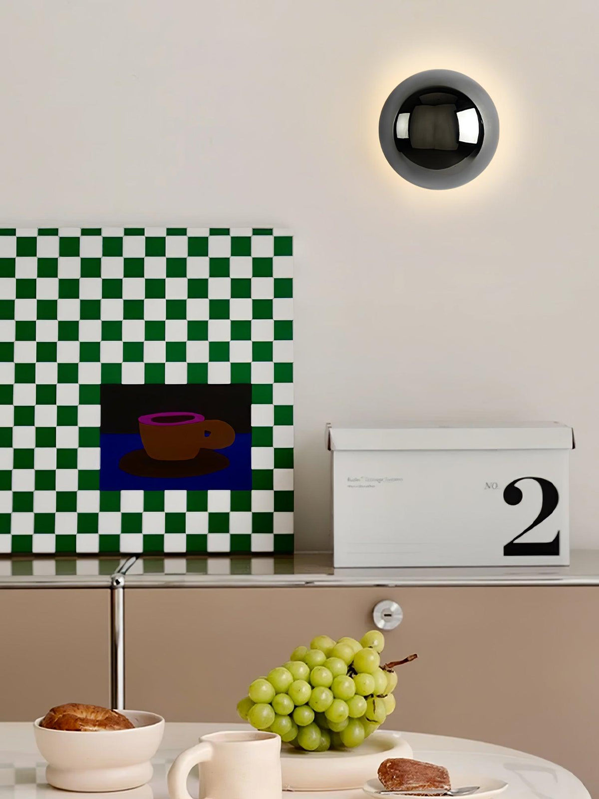 Virixy aplique de pared moderno minimalista esfera
