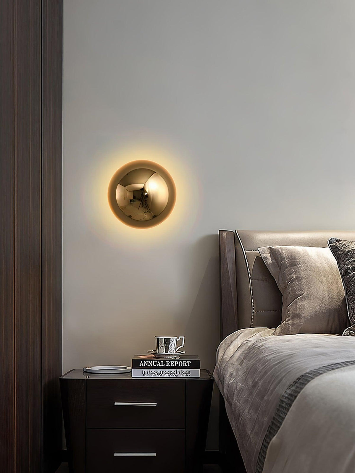 Virixy aplique de pared moderno minimalista esfera