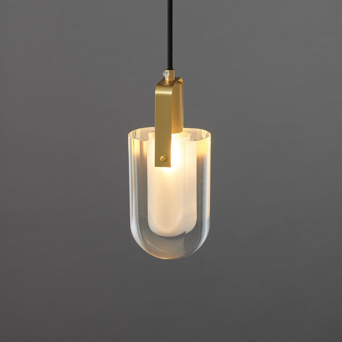 Luxinira lámpara colgante pantalla transparente cristal