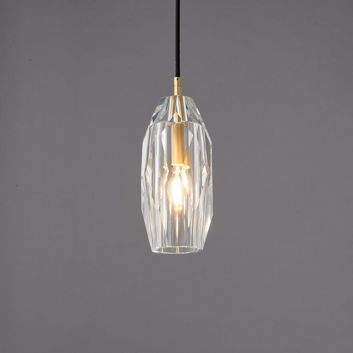 Luxinira lámpara colgante pantalla transparente cristal