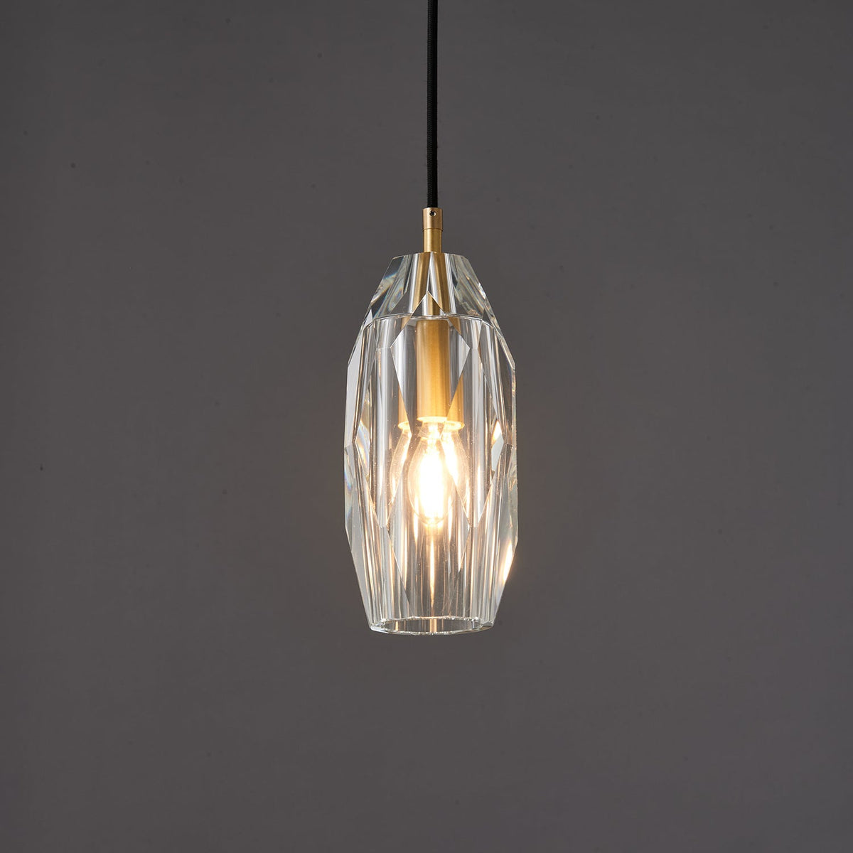 Luxinira lámpara colgante pantalla transparente cristal