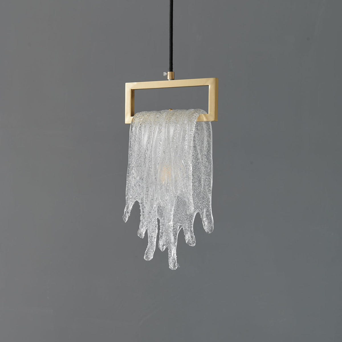 Luxinira lámpara colgante pantalla transparente cristal