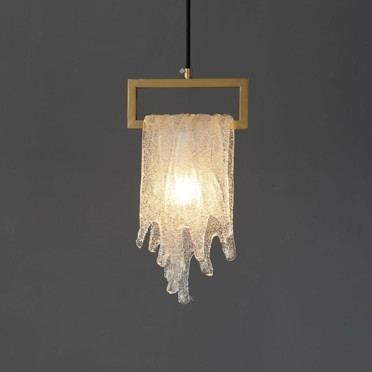 Luxinira lámpara colgante pantalla transparente cristal