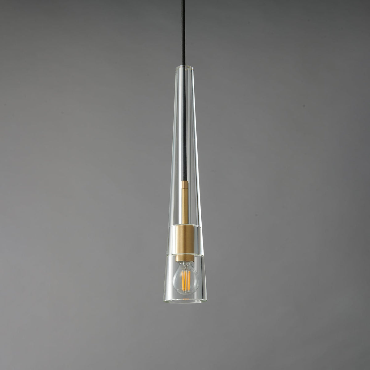 Luxinira lámpara colgante pantalla transparente cristal