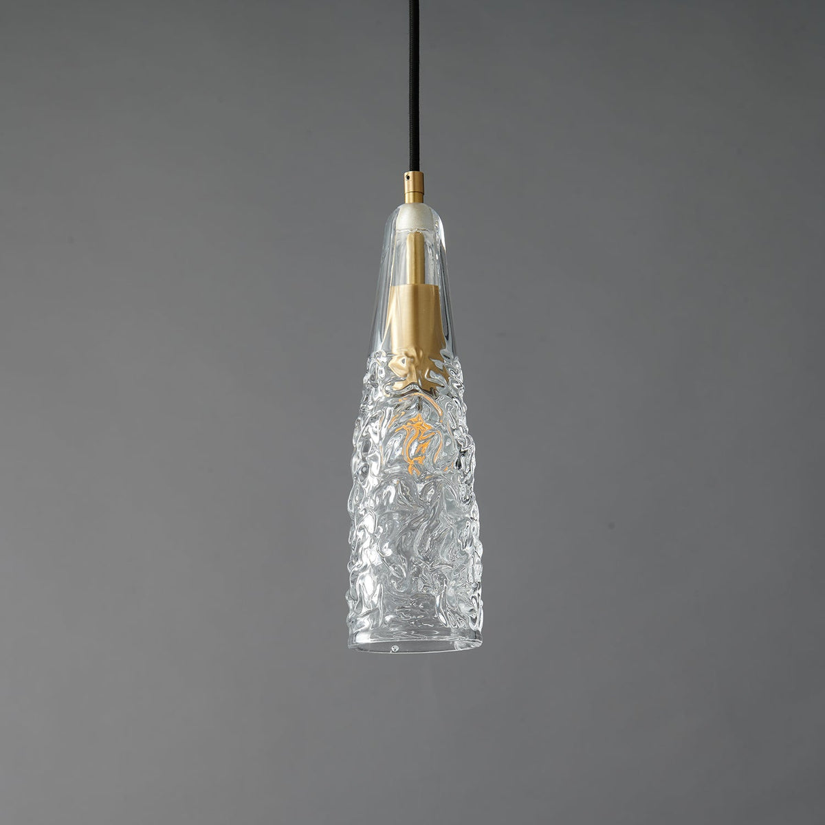 Luxinira lámpara colgante pantalla transparente cristal
