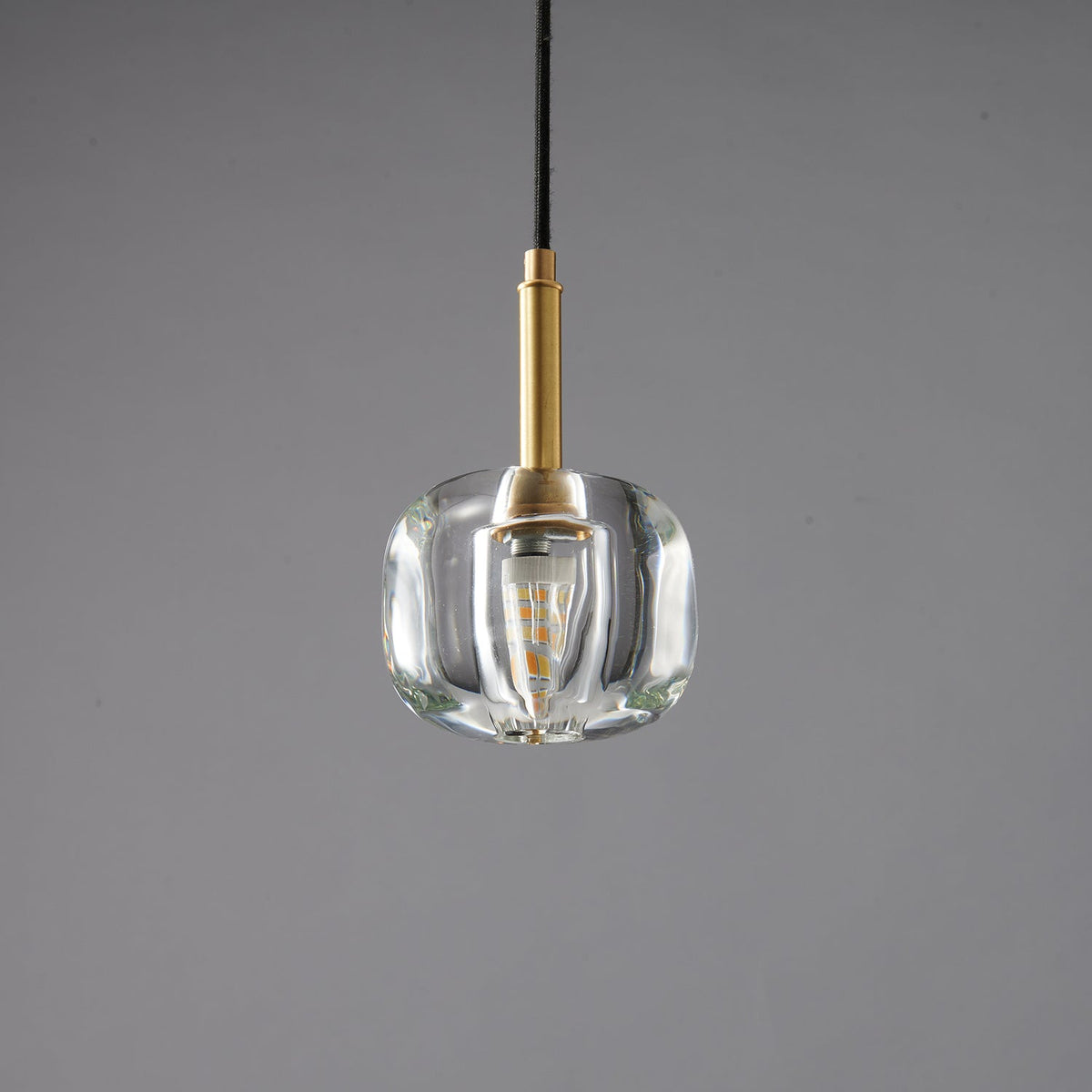 Luxinira lámpara colgante pantalla transparente cristal
