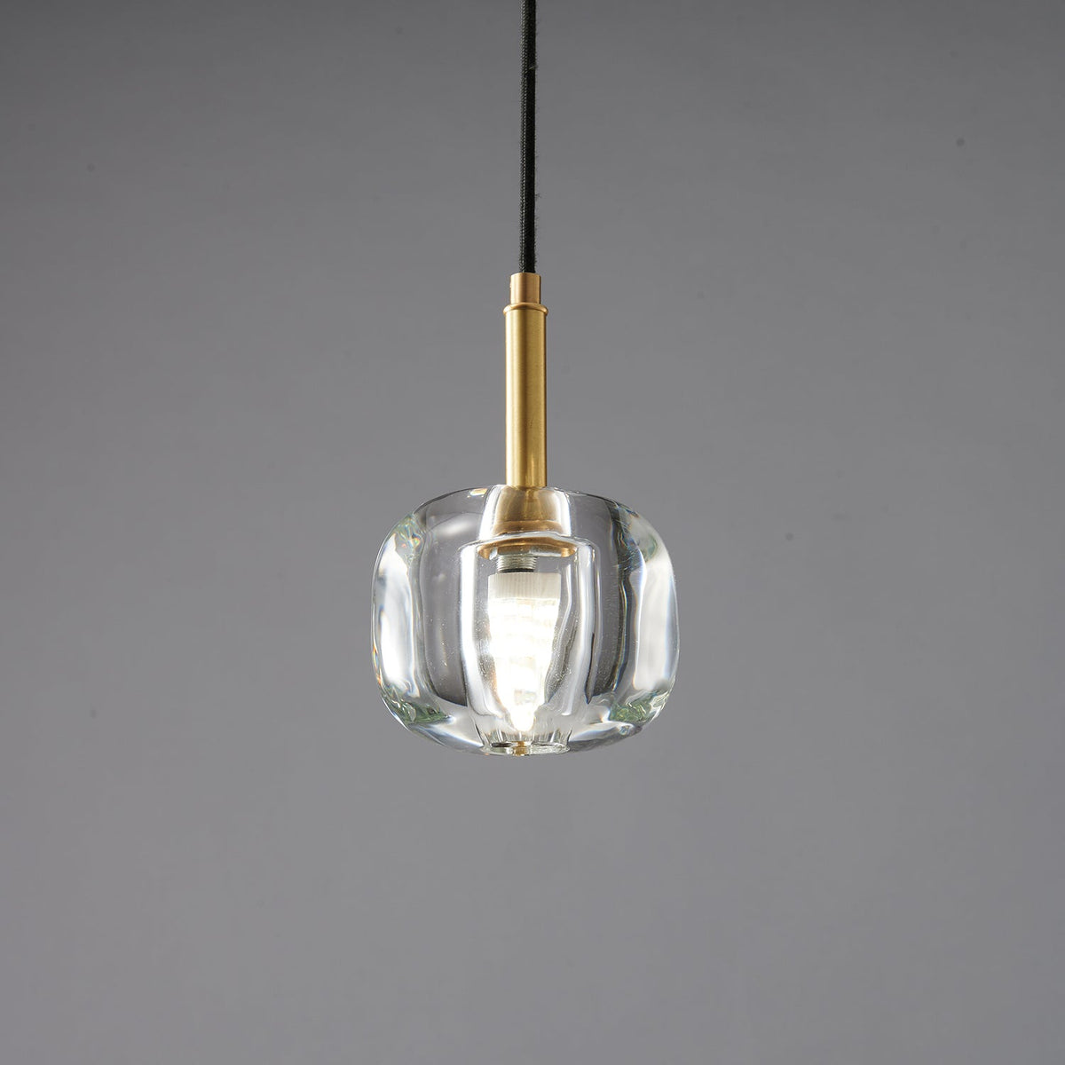 Luxinira lámpara colgante pantalla transparente cristal