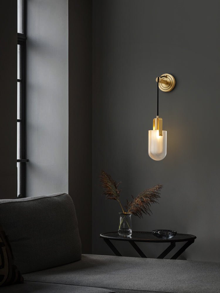 Zodorila aplique de pared moderno minimalista en cristal