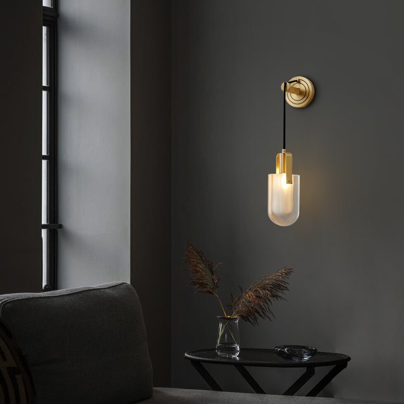 Zodorila aplique de pared moderno minimalista en cristal