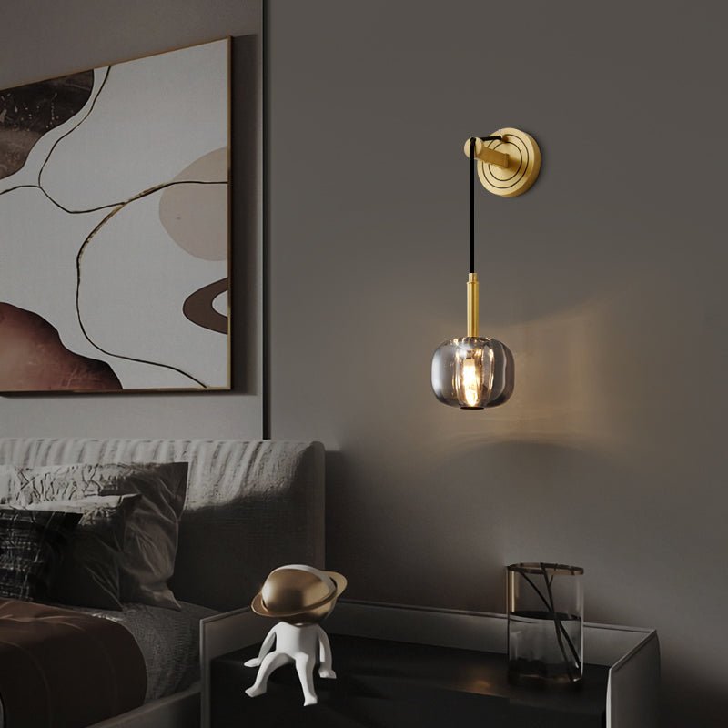 Zodorila aplique de pared moderno minimalista en cristal