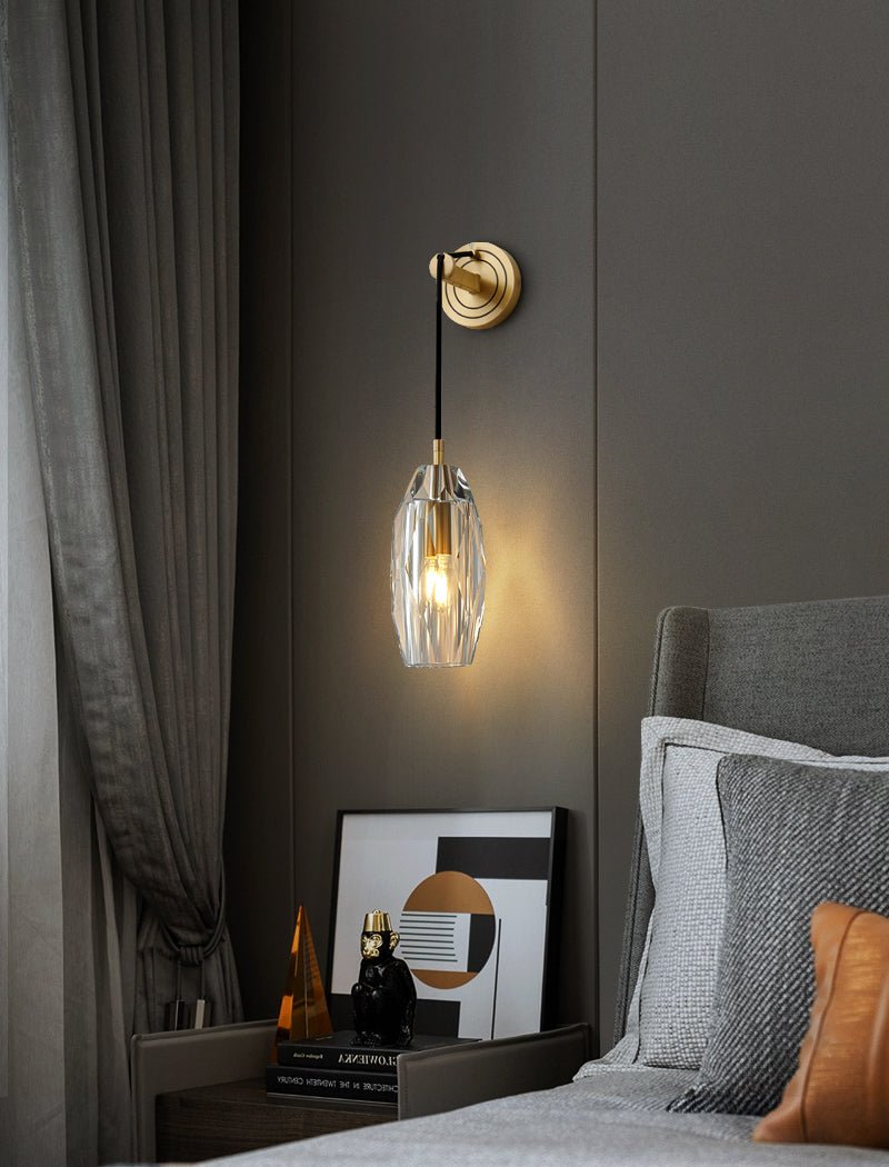 Zodorila aplique de pared moderno minimalista en cristal