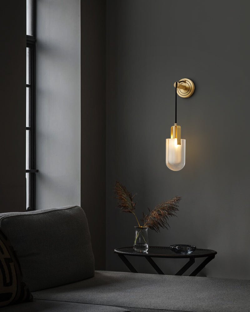 Zodorila aplique de pared moderno minimalista en cristal