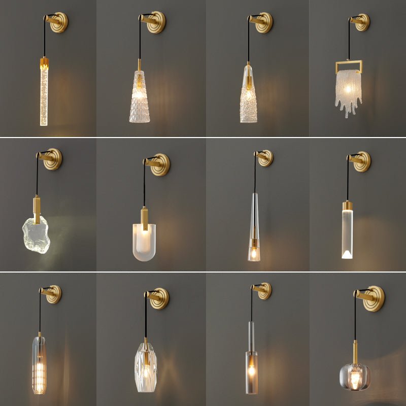 Zodorila aplique de pared moderno minimalista en cristal