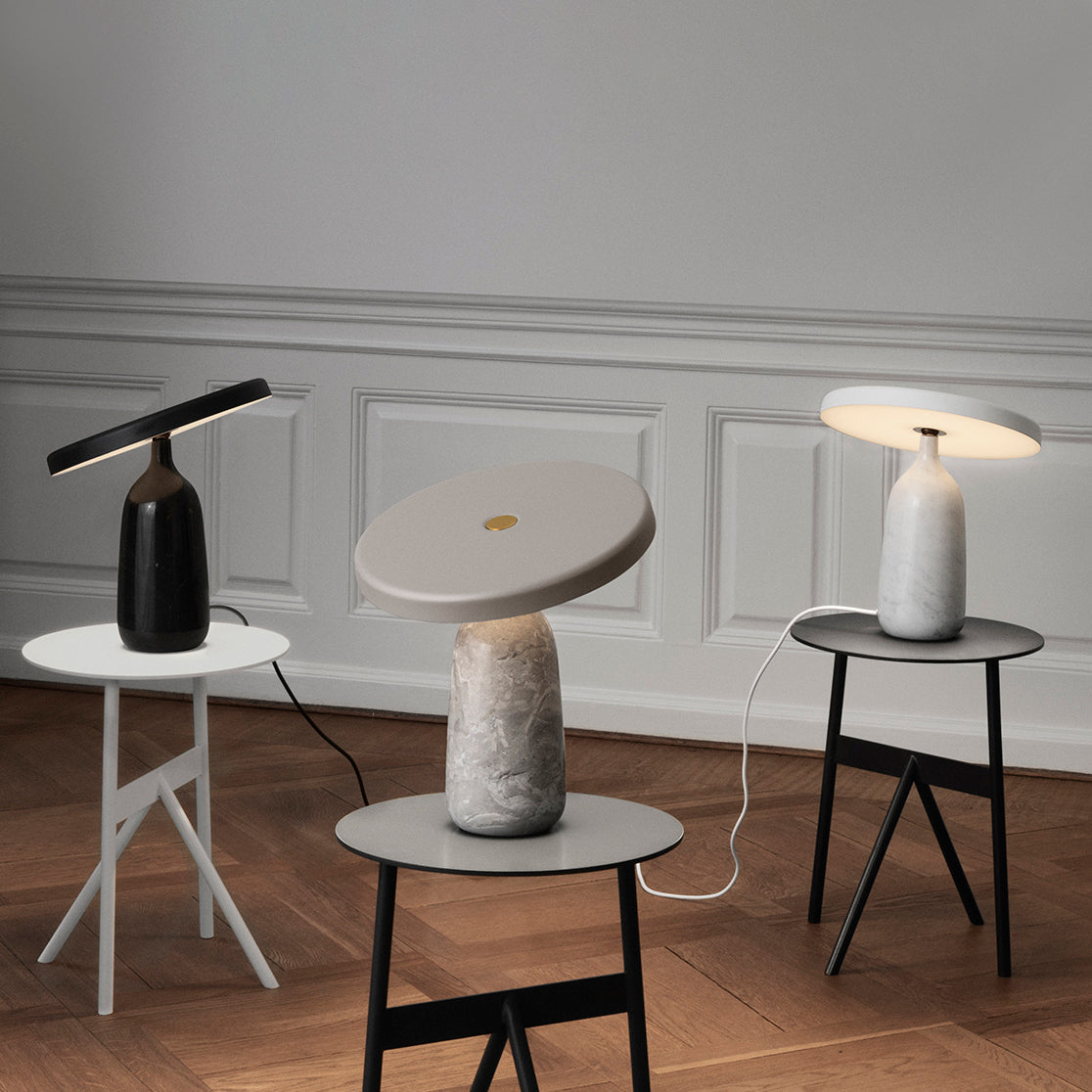 Astrian lámpara de mesa minimalista en mármol